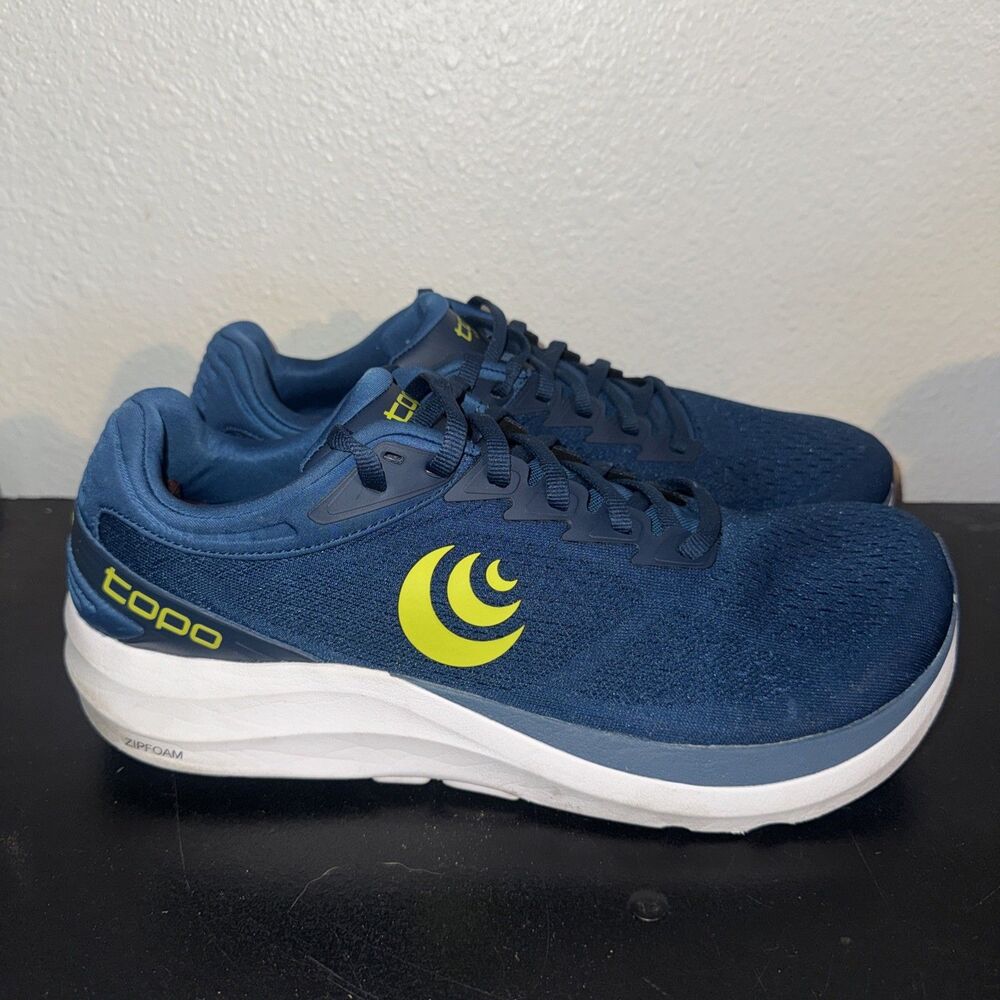 Topo Athletic Phantom 3 Navy/yellow Mens Size 11.5 Running